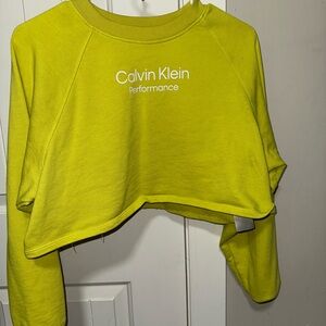 Calvin Klein Performance Bright Green Sweatshirt